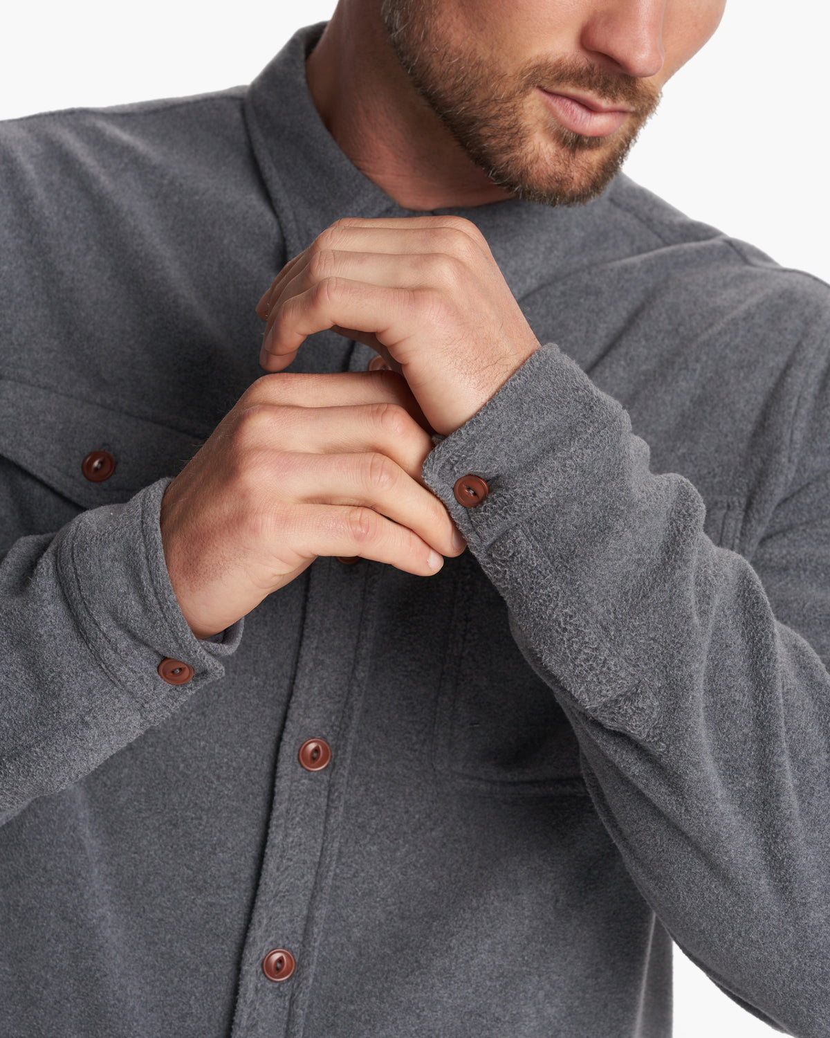 Aspen Shirt Jacket Men's Heather Grey Shirt Jacket | Vuori shop - US 7505