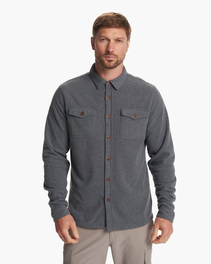 Aspen Shirt Jacket Men's Heather Grey Shirt Jacket | Vuori shop - US 7505