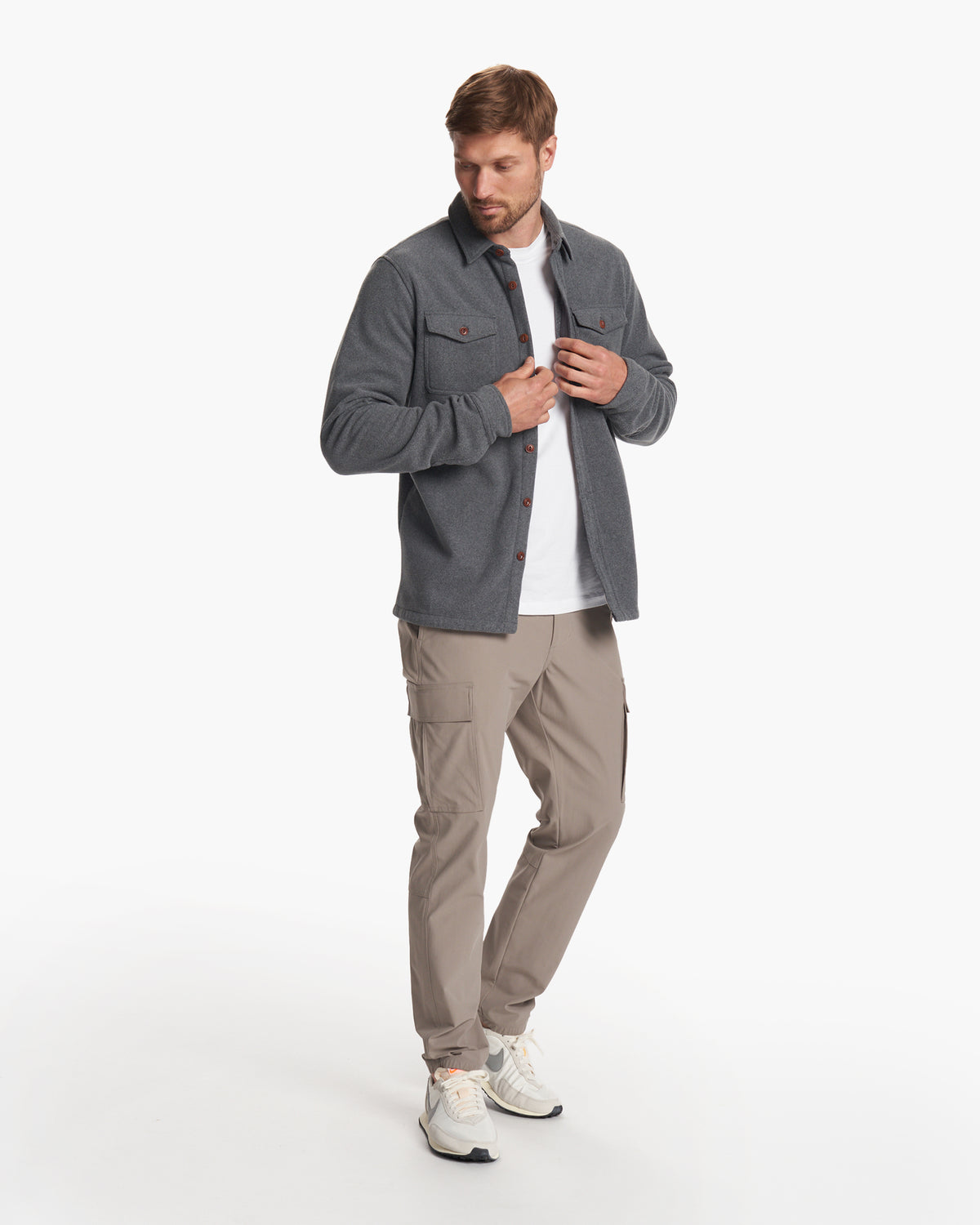 Aspen Shirt Jacket Men's Heather Grey Shirt Jacket | Vuori shop - US 7505