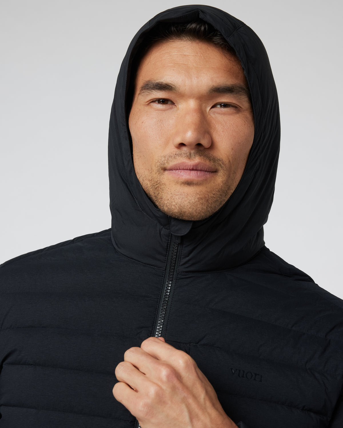 Steadfast Full Zip Hooded Jacket Black | Vuori sale - US 3541