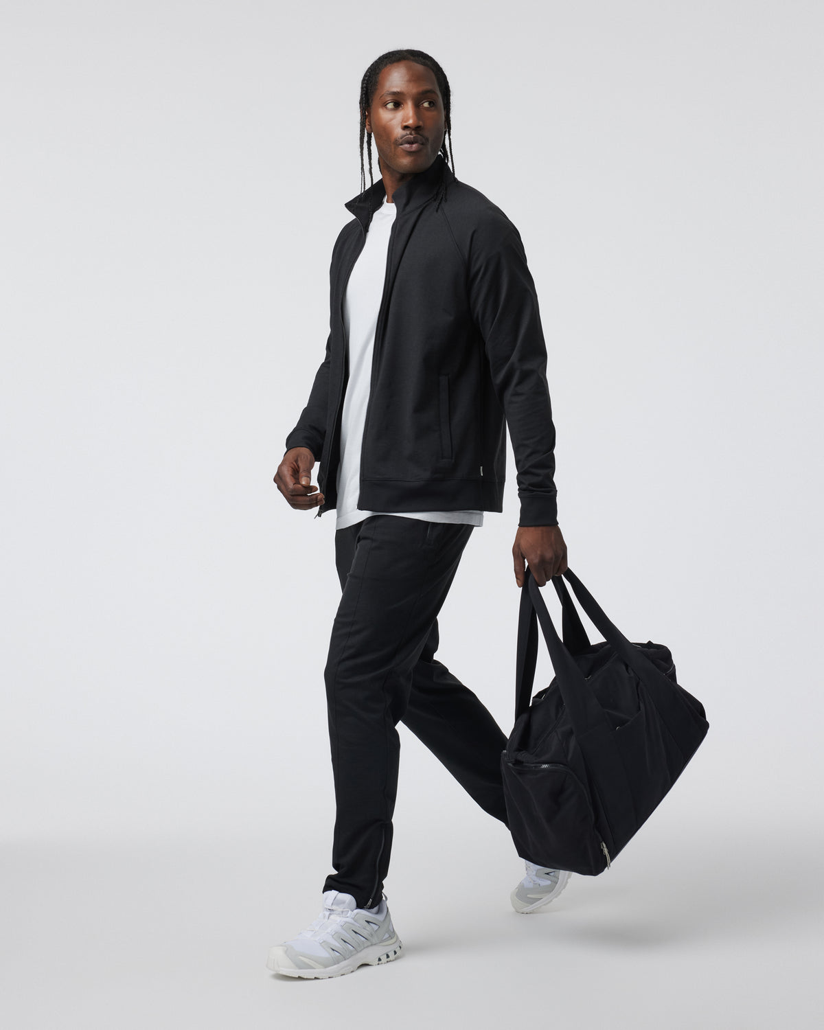 Coronado Novelty Full Zip Men's Black Heather Jacket | Vuori onsale - US 9569