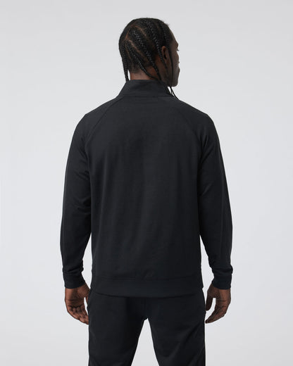 Coronado Novelty Full Zip Men's Black Heather Jacket | Vuori onsale - US 9569