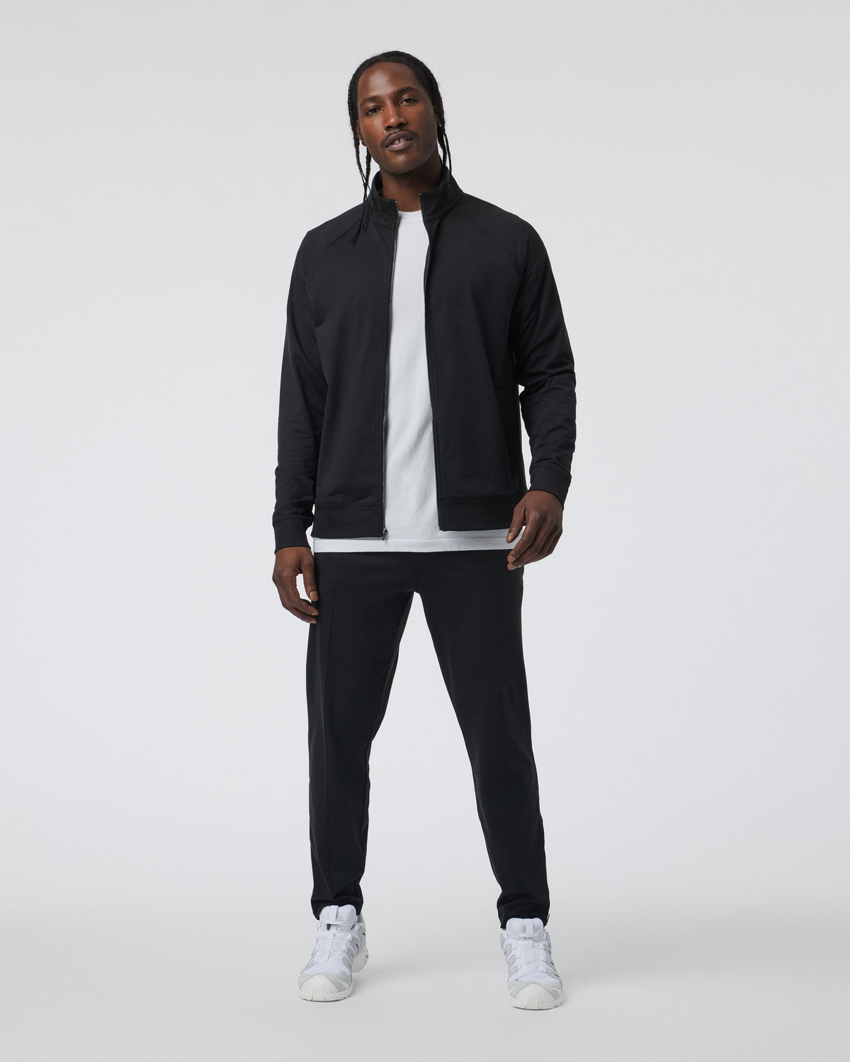 Coronado Novelty Full Zip Men's Black Heather Jacket | Vuori onsale - US 9569