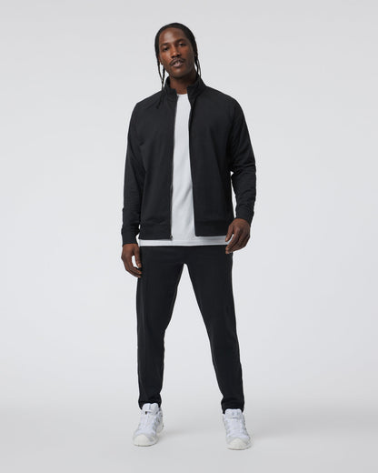 Coronado Novelty Full Zip Men's Black Heather Jacket | Vuori onsale - US 9569