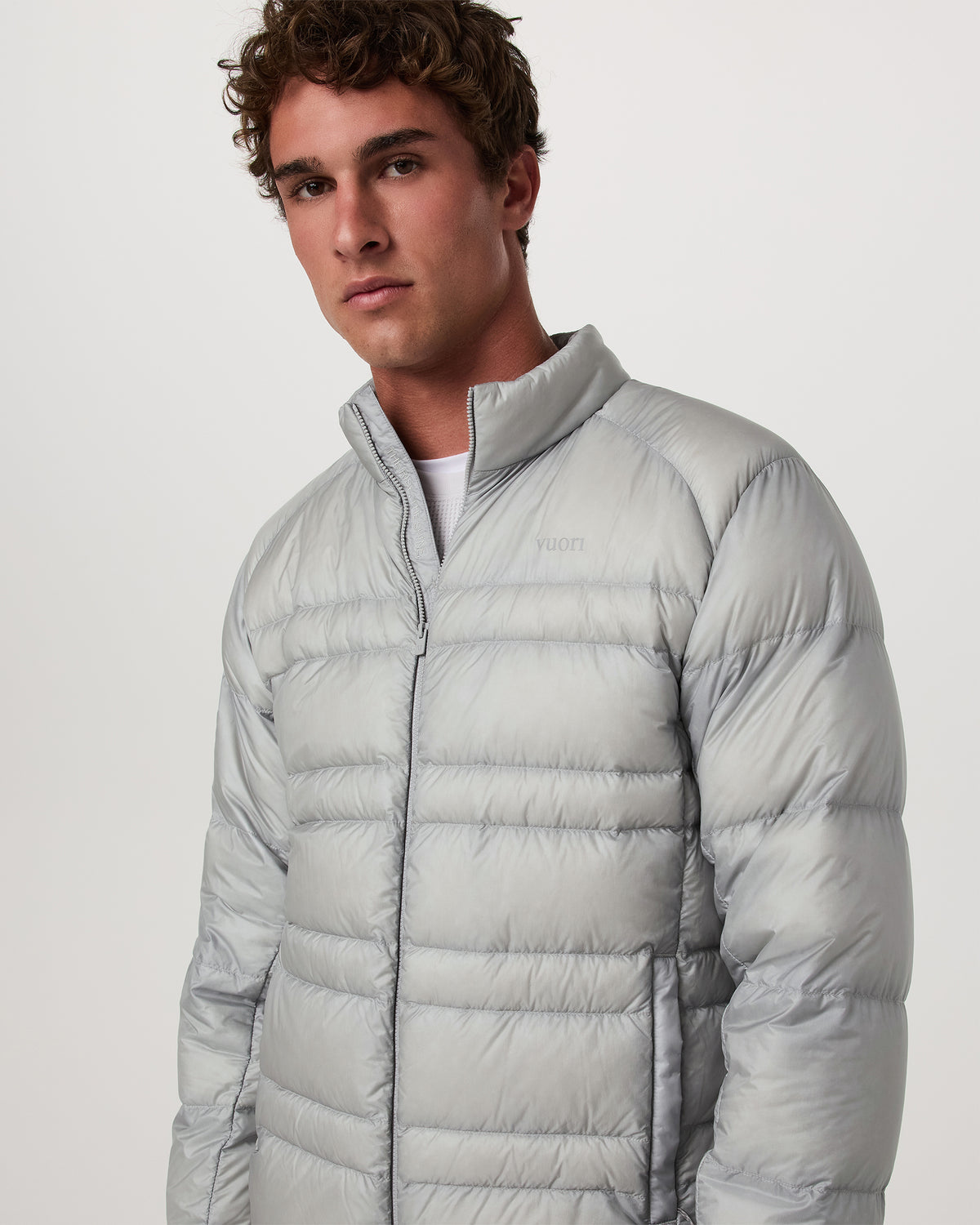 Coordinate Down Jacket Men's Sea Fog Ultra-Light Jacket | Vuori onsale - US 9378