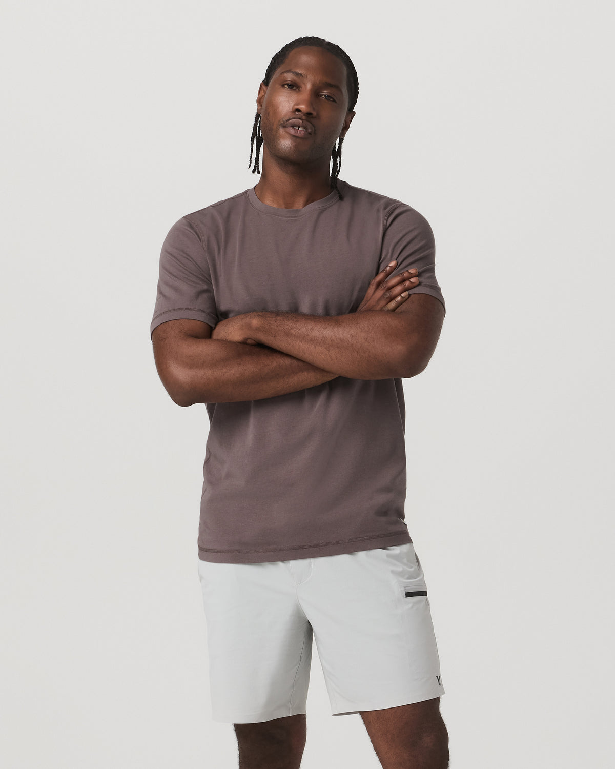 Tuvalu Tee Men's Cotton Short Sleeve T-Shirt in Timber | Vuori online - US 8755