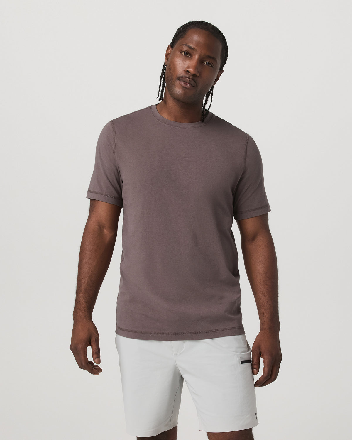 Tuvalu Tee Men's Cotton Short Sleeve T-Shirt in Timber | Vuori online - US 8755
