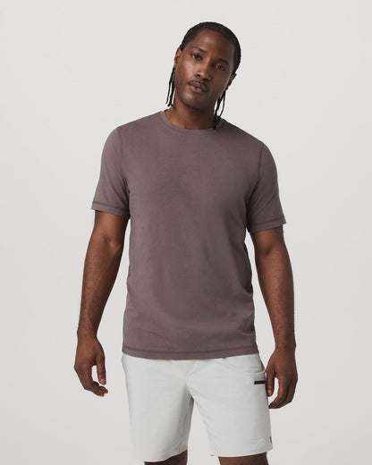 Tuvalu Tee Men's Cotton Short Sleeve T-Shirt in Timber | Vuori online - US 8755