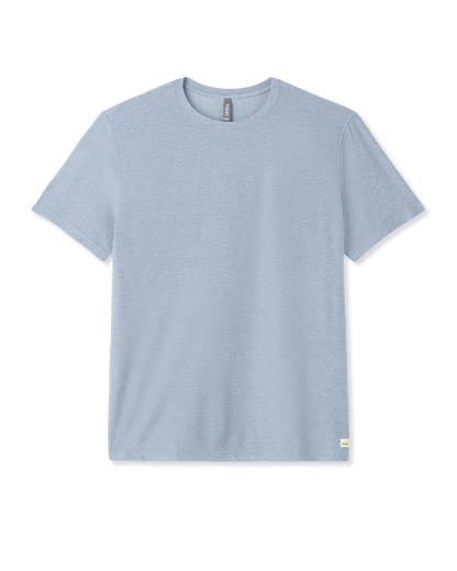 Strato Tech Tee Men's Blue Dusk Heather T-Shirt | Vuori discount - US 4025