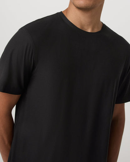 Short Sleeve Strato Tee - Relaxed Fit Men's Black Shirt | Vuori outlet - US 7738