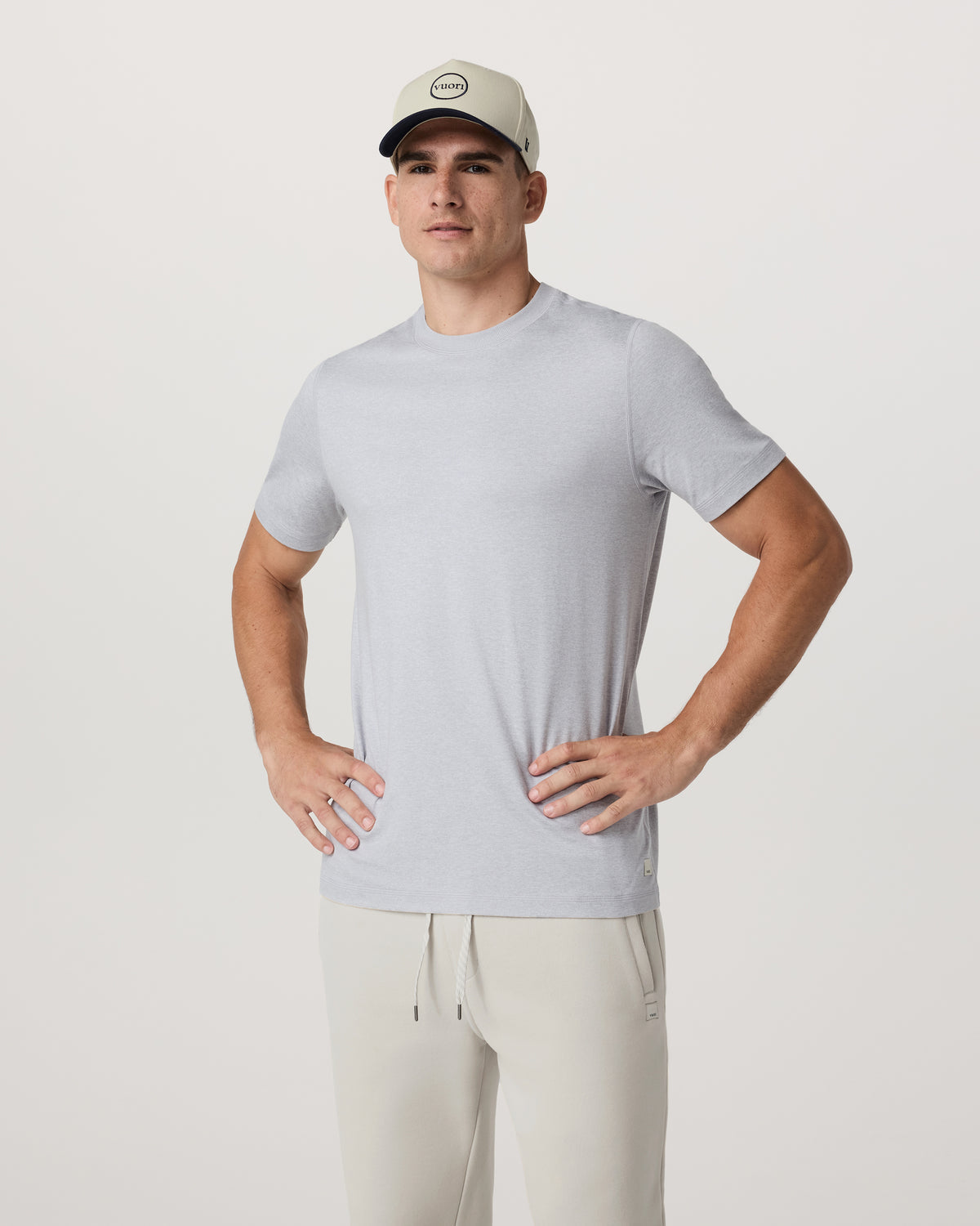 Short Sleeve Ponto Performance Tee Platinum Heather | Vuori sale - US 2353