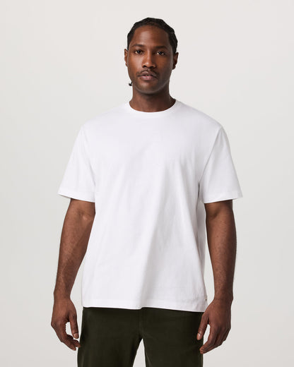 Short Sleeve Heavyweight Cotton Tee Men's White T-Shirt | Vuori onsale - US 7260