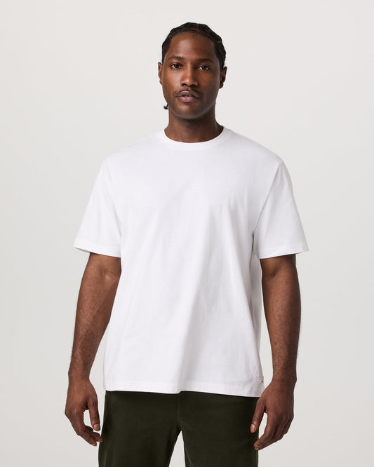 Short Sleeve Heavyweight Cotton Tee Men's White T-Shirt | Vuori onsale - US 7260