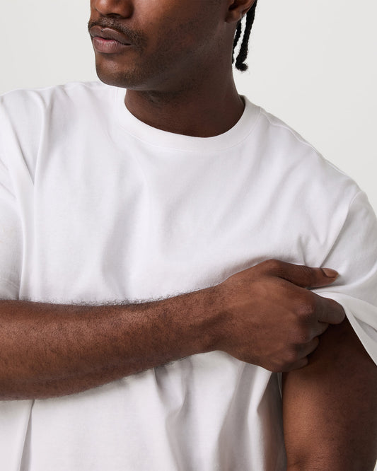 Short Sleeve Heavyweight Cotton Tee Men's White T-Shirt | Vuori onsale - US 7260
