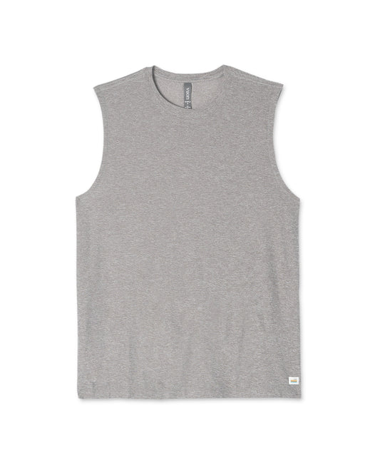 Strato Muscle Tee Men's Heather Grey Muscle Tank | Vuori for sale - US 5062
