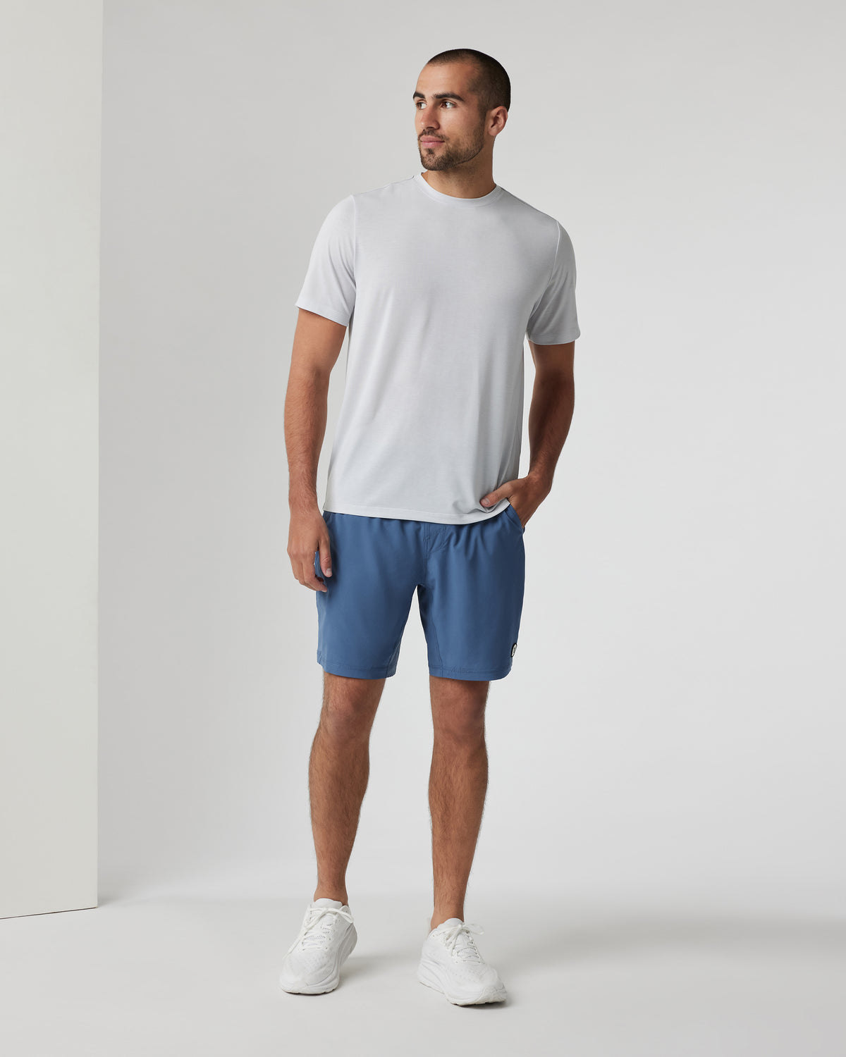 Current Tech Tee Men's Frost Grey Lightweight Shirt | Vuori discount - US 5349