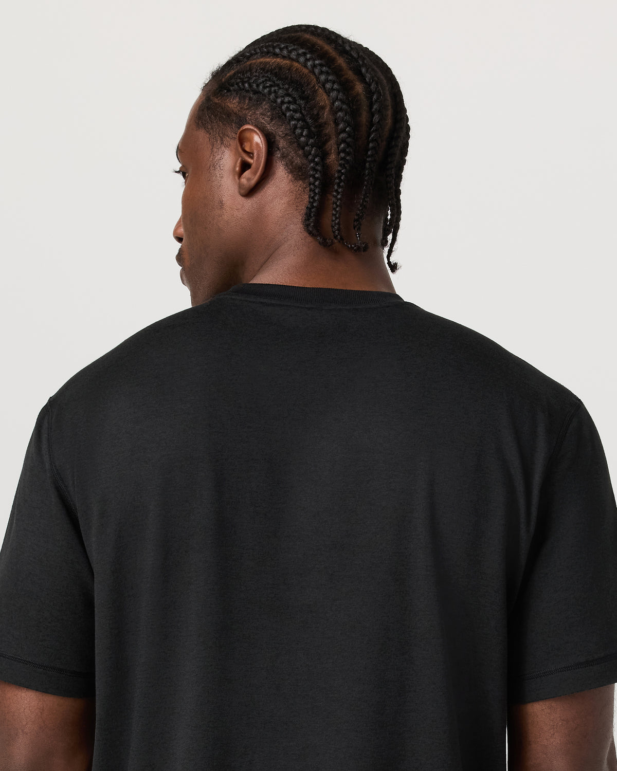 Men's Short Sleeve Ponto Tee - Relaxed Black Heather | Vuori outlet - US 4017