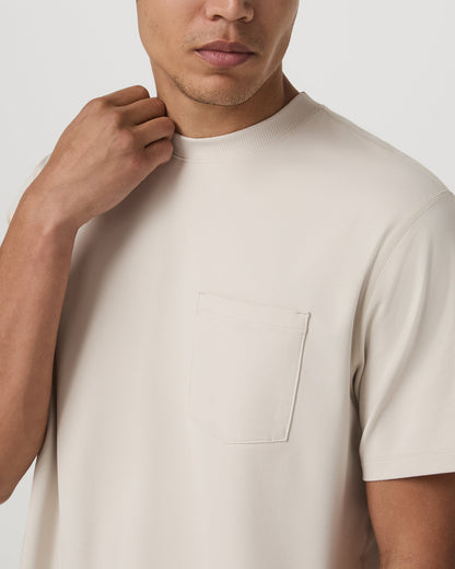 Men's Short Sleeve Ponto Pocket Tee - Relaxed Fit Bone | Vuori sale - US 5647