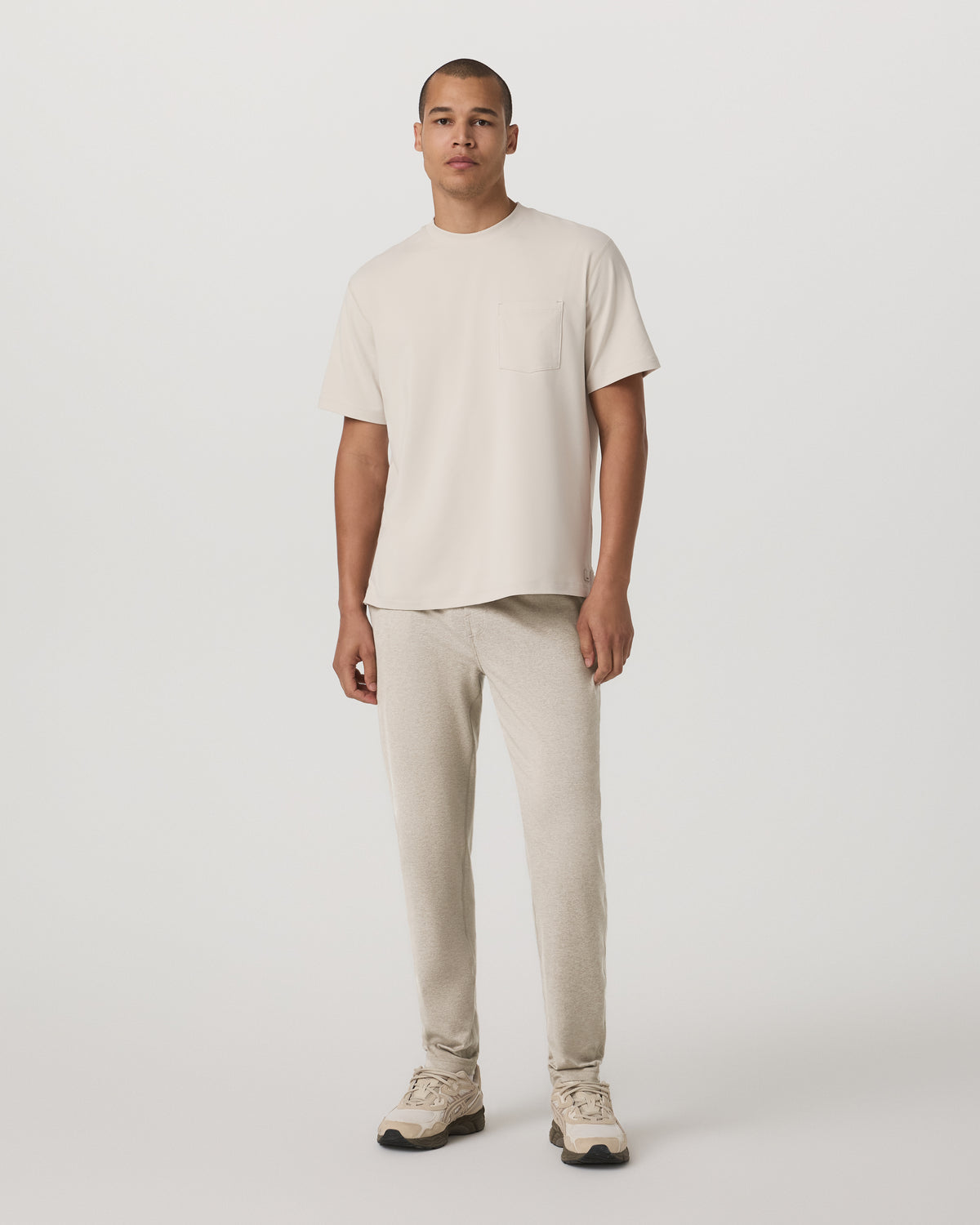 Men's Short Sleeve Ponto Pocket Tee - Relaxed Fit Bone | Vuori sale - US 5647