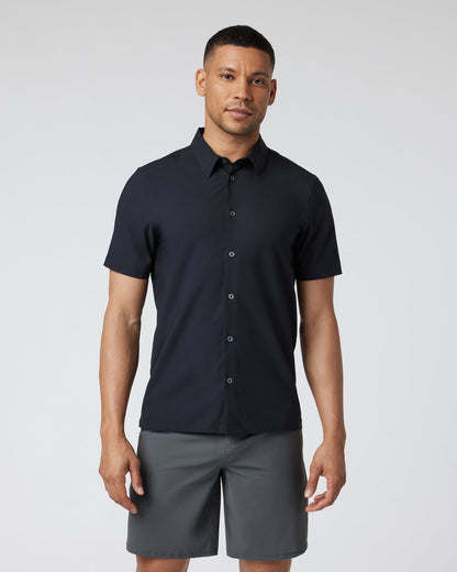 Short-Sleeve Manhattan Button Down Black | Vuori onsale - US 7755