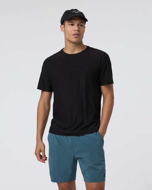 Short Sleeve Strato Pocket Tee - Relaxed Fit Black | Vuori shop - US 6352