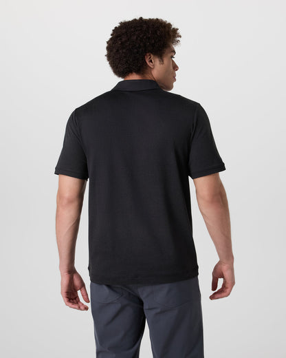 Short Sleeve Ponto Performance Polo Black Heather | Vuori sale - US 2840
