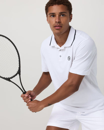Short Sleeve Gamepoint Polo 2.0 Men's White Polo Shirt | Vuori onsale - US 1133