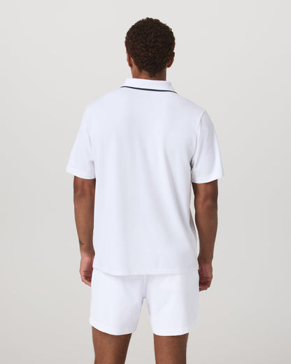 Short Sleeve Gamepoint Polo 2.0 Men's White Polo Shirt | Vuori onsale - US 1133