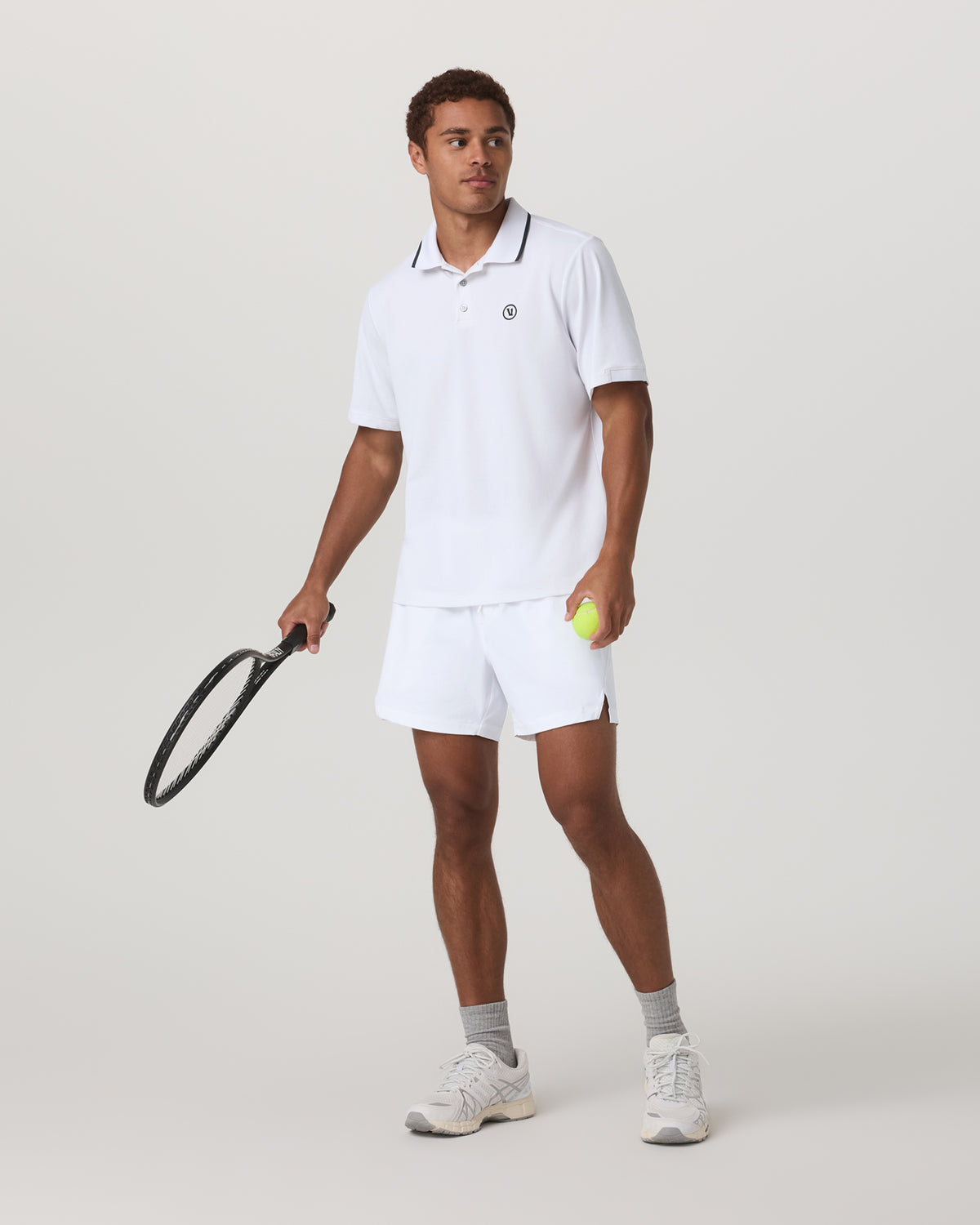 Short Sleeve Gamepoint Polo 2.0 Men's White Polo Shirt | Vuori onsale - US 1133
