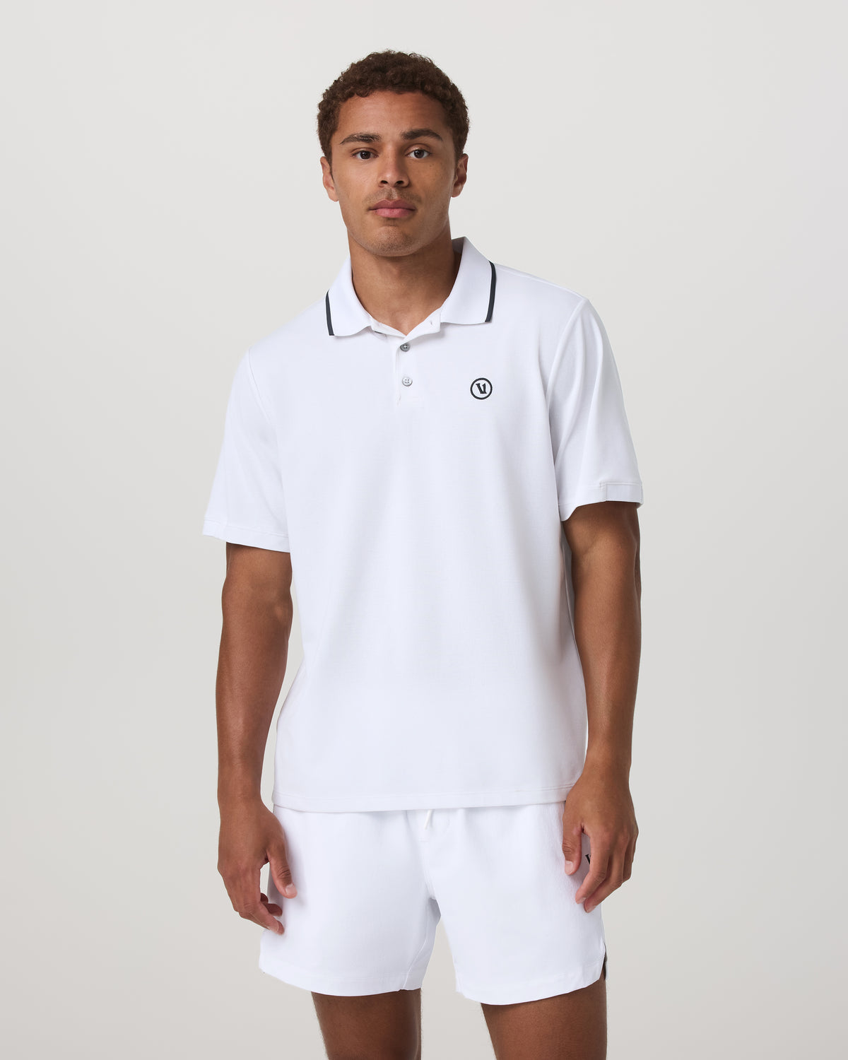Short Sleeve Gamepoint Polo 2.0 Men's White Polo Shirt | Vuori onsale - US 1133