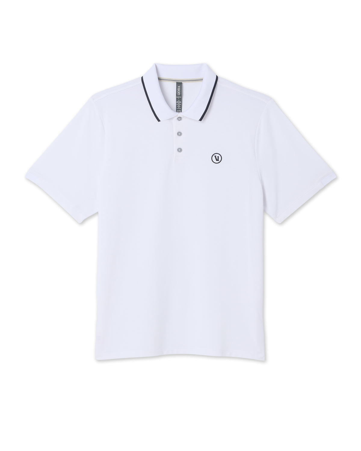 Short Sleeve Gamepoint Polo 2.0 Men's White Polo Shirt | Vuori onsale - US 1133