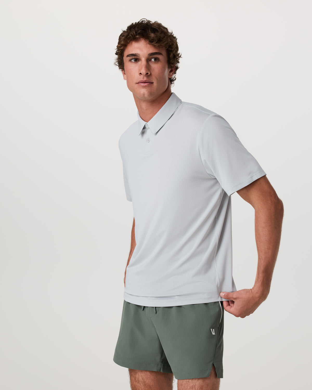 Short Sleeve Viewpoint Polo 2.0 Men's Sky Grey Shirt | Vuori for sale - US 1640