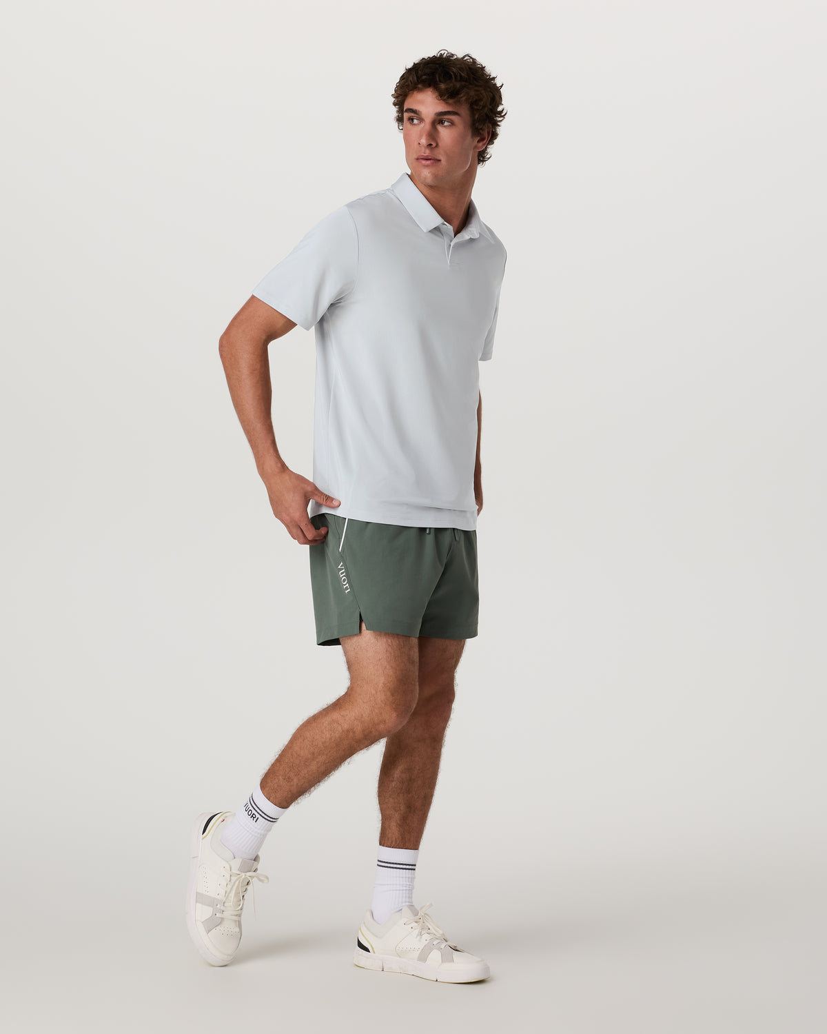 Short Sleeve Viewpoint Polo 2.0 Men's Sky Grey Shirt | Vuori for sale - US 1640