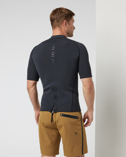 Short Sleeve Yulex Wetsuit Top Washed Black | Vuori discount - US 1945
