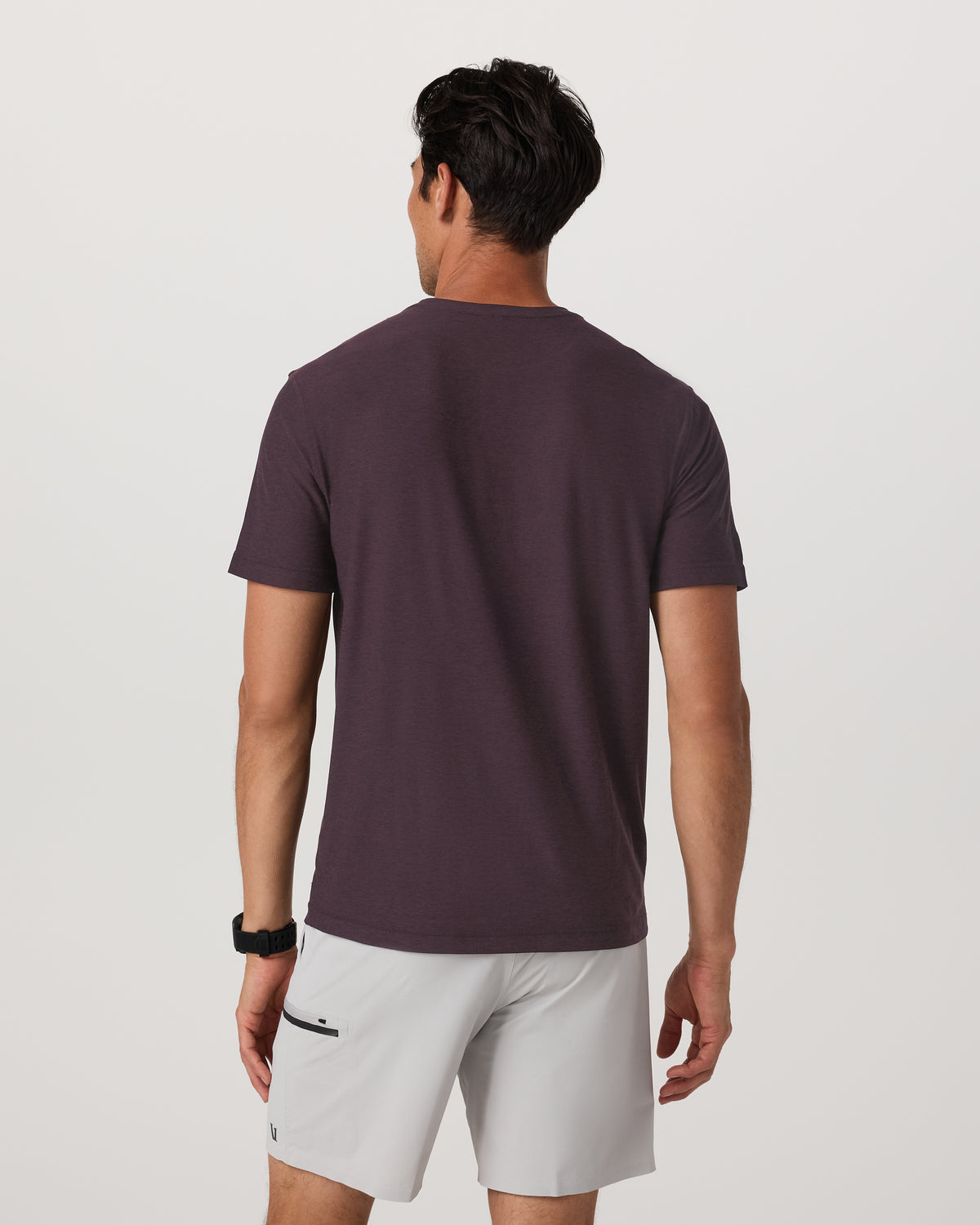 Strato Tech Tee Men's Raisin Heather Performance Shirt | Vuori outlet - US 7168