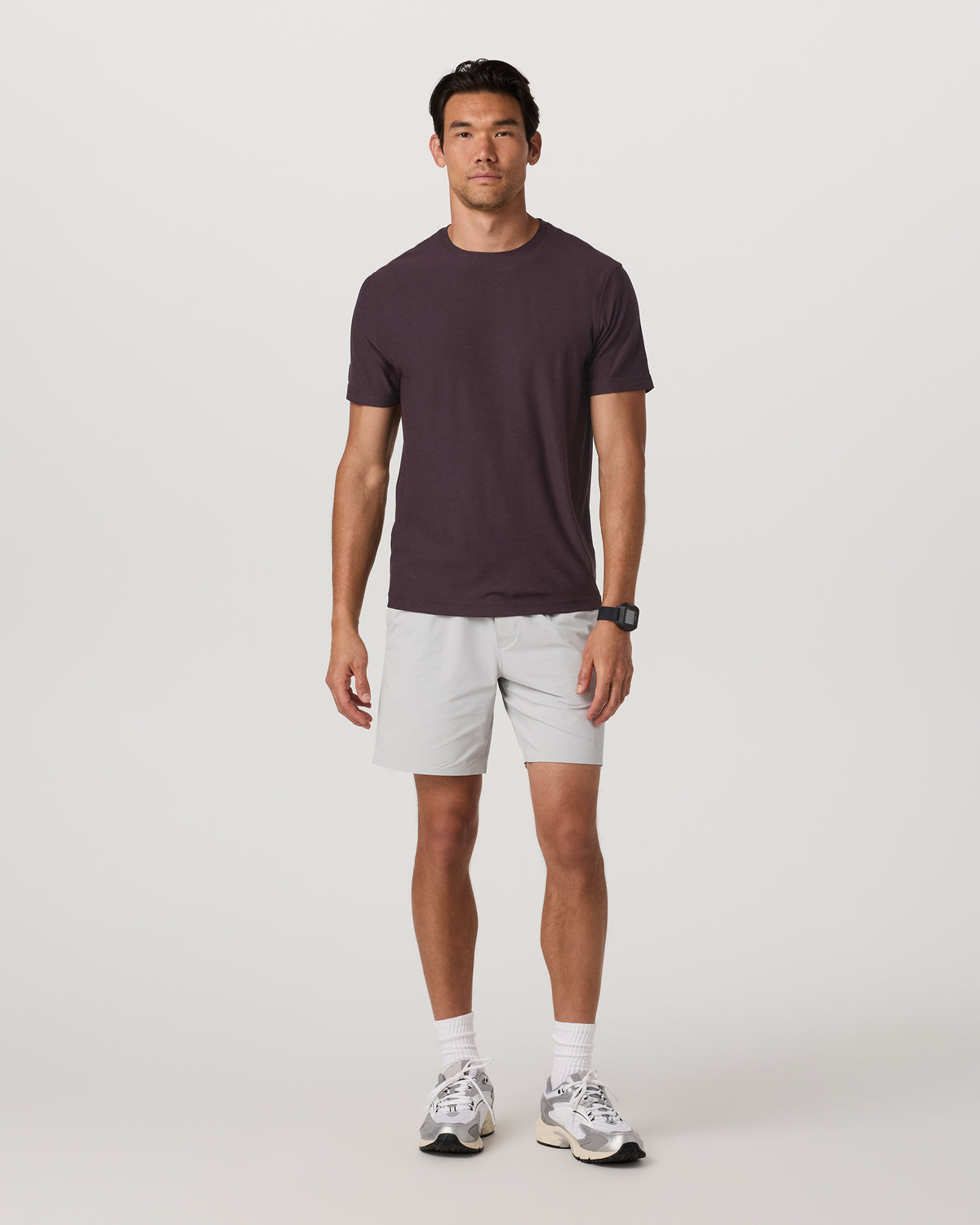 Strato Tech Tee Men's Raisin Heather Performance Shirt | Vuori outlet - US 7168