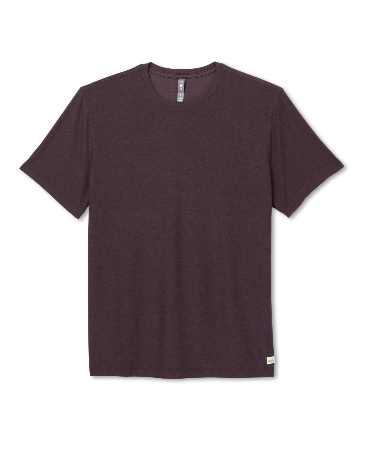 Strato Tech Tee Men's Raisin Heather Performance Shirt | Vuori outlet - US 7168