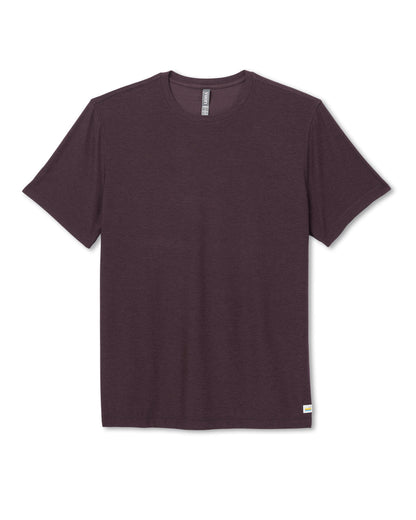 Strato Tech Tee Men's Raisin Heather Performance Shirt | Vuori outlet - US 7168