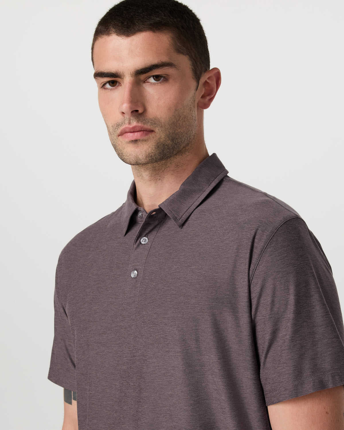 Strato Tech Polo Men's Huckleberry Heather Polo Shirt | Vuori shop - US 1288