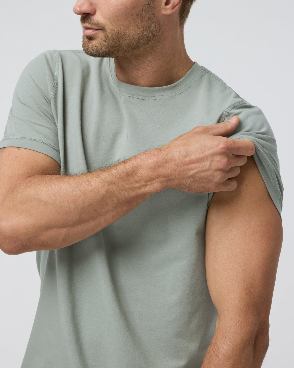 Tuvalu Tee Agave Green Cotton T-Shirt | Vuori onsale - US 4894
