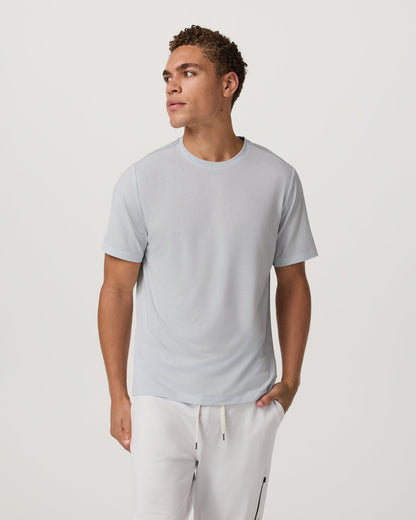 Current Tech Tee Men's Performance Shirt in Light Mist | Vuori for sale - US 5678