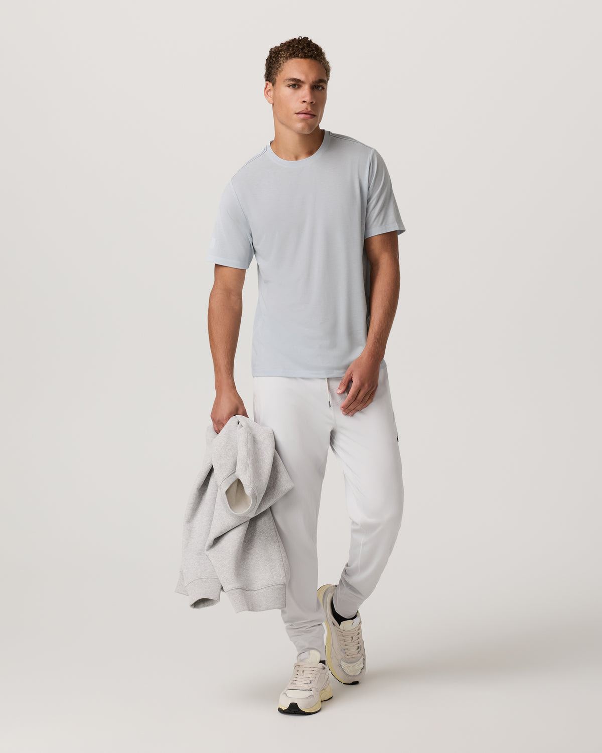 Current Tech Tee Men's Performance Shirt in Light Mist | Vuori for sale - US 5678