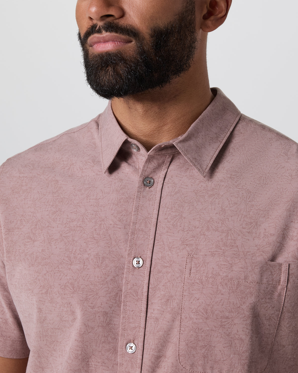 Short Sleeve Bridge Button Down Zion Rose Water Lily | Vuori online - US 4491