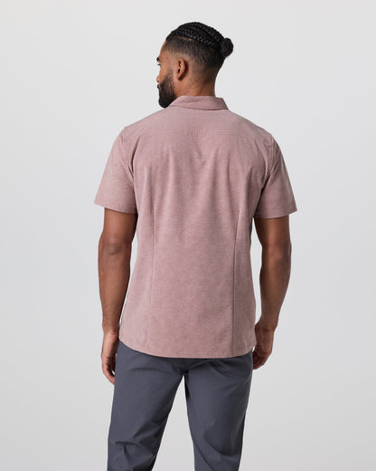 Short Sleeve Bridge Button Down Zion Rose Water Lily | Vuori online - US 4491