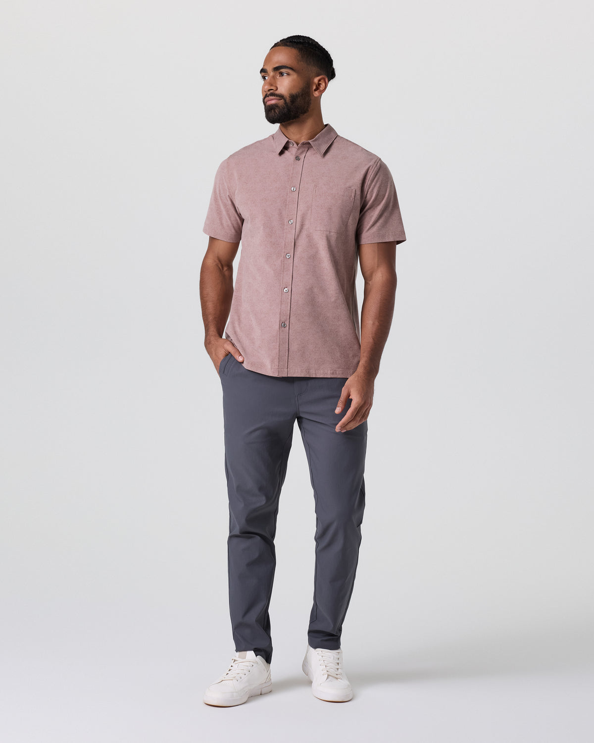 Short Sleeve Bridge Button Down Zion Rose Water Lily | Vuori online - US 4491
