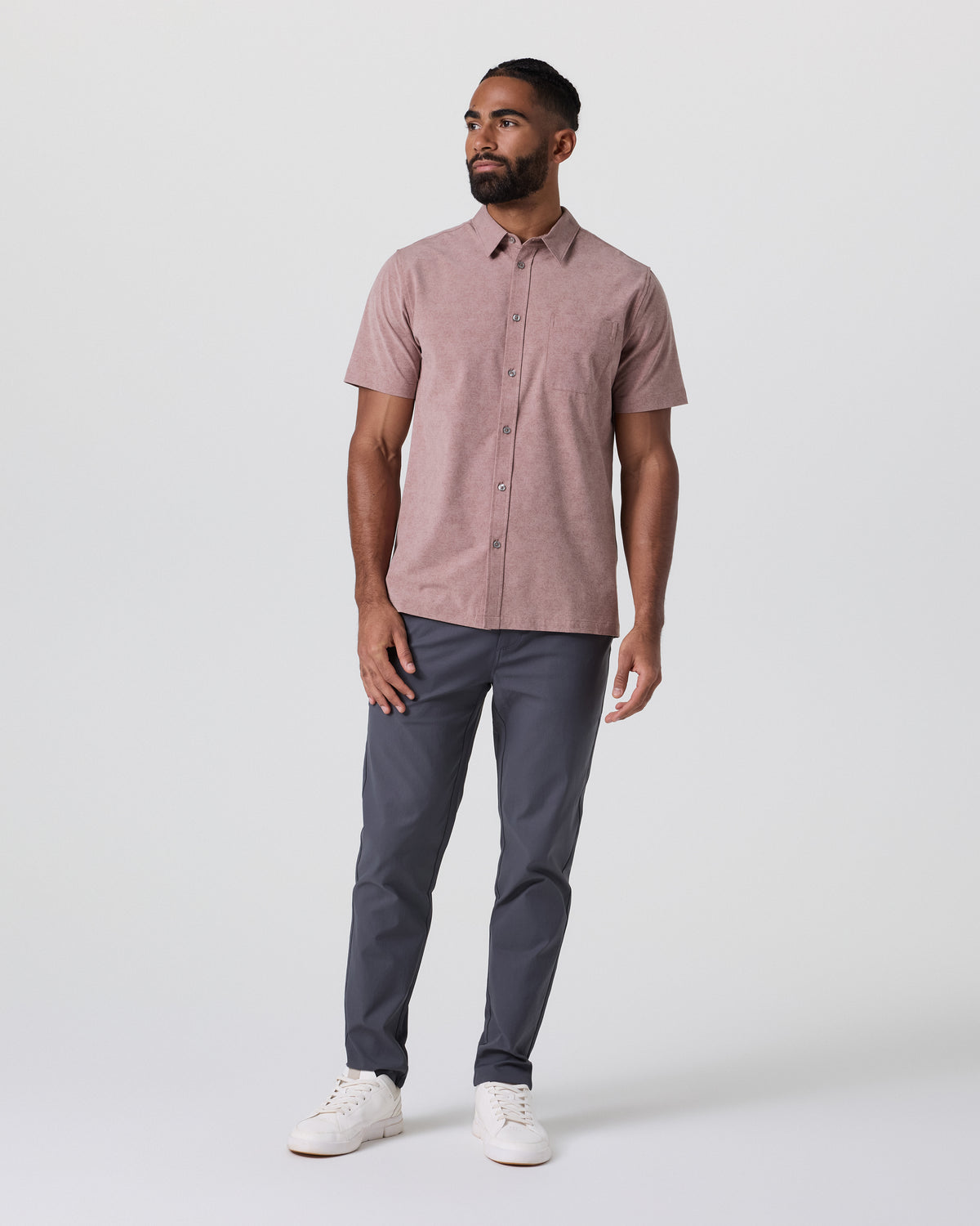 Short Sleeve Bridge Button Down Zion Rose Water Lily | Vuori online - US 4491
