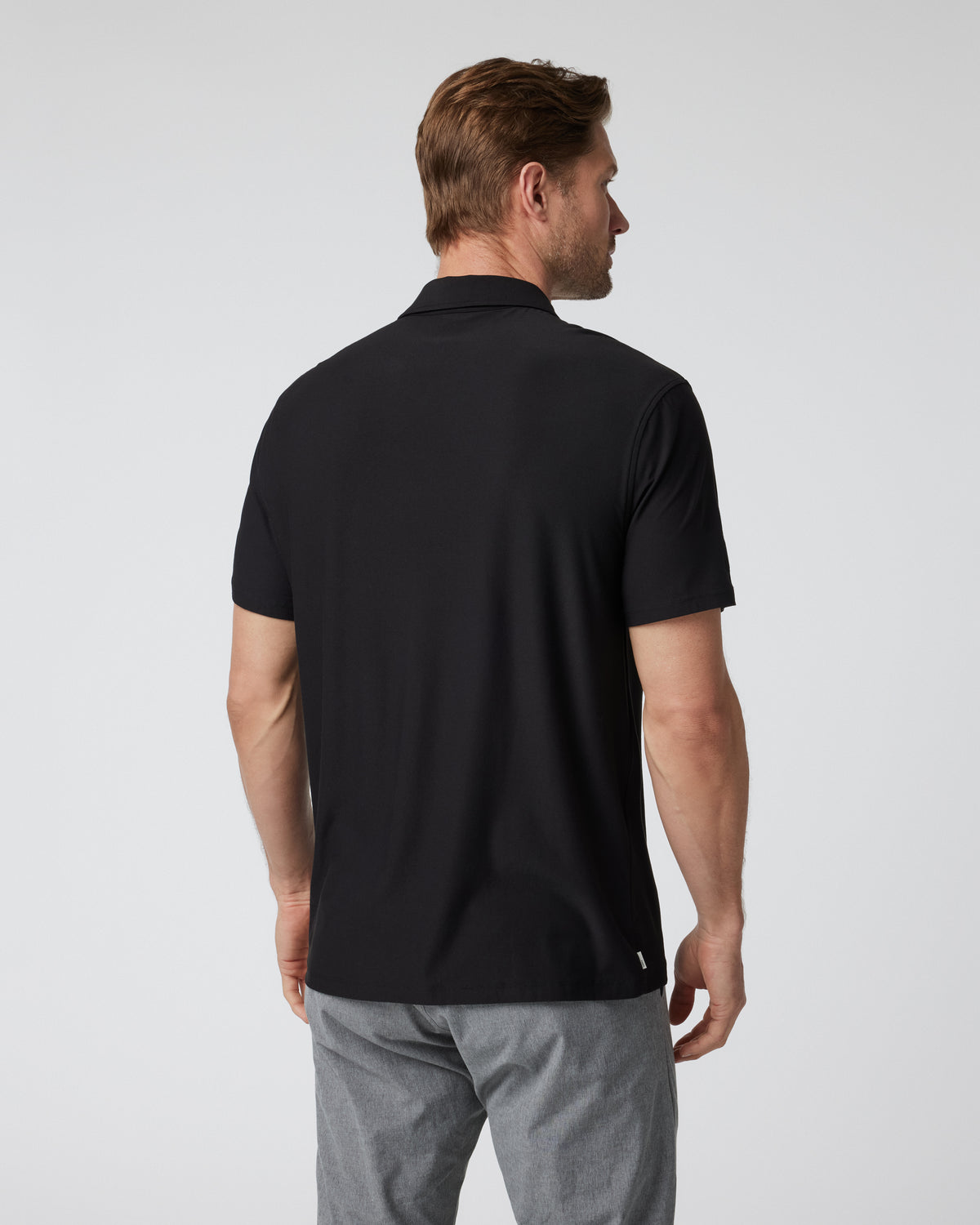 Short Sleeve Strato Button Down Men's Black Shirt | Vuori discount - US 4596