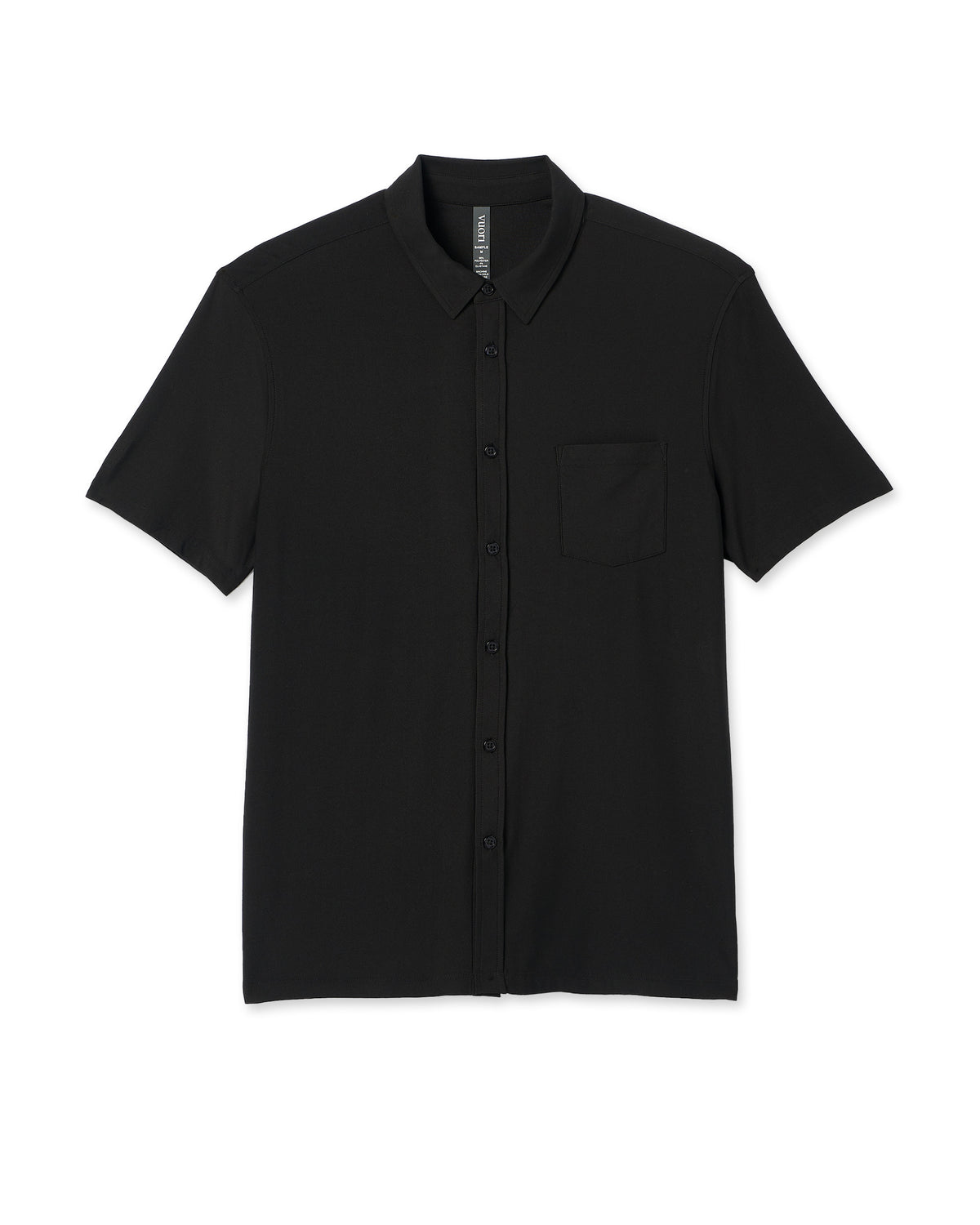 Short Sleeve Strato Button Down Men's Black Shirt | Vuori discount - US 4596
