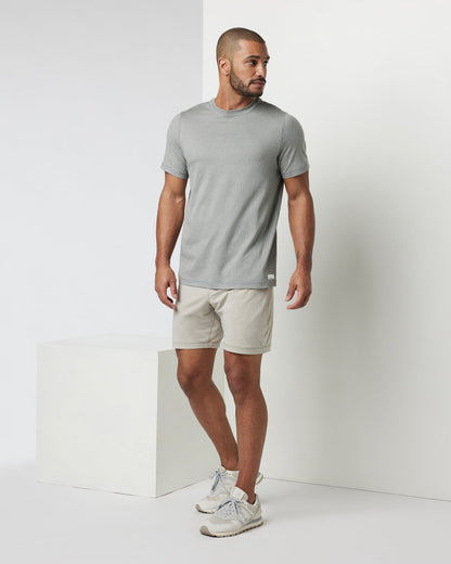 Short Sleeve Ponto Performance Tee Driftwood Heather | Vuori shop - US 4383