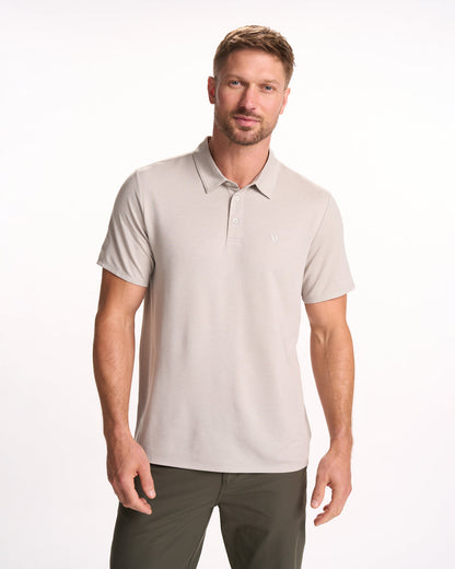 Knit Twill Polo Men's Beachsand Heather Golf Polo | Vuori sale - US 2224
